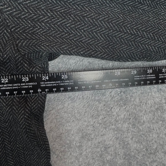 Jeremiah Mens XL Herringbone 1/4 Zip Pullover Sweatshirt Gray Blue Long Sleeve - Picture 5 of 9